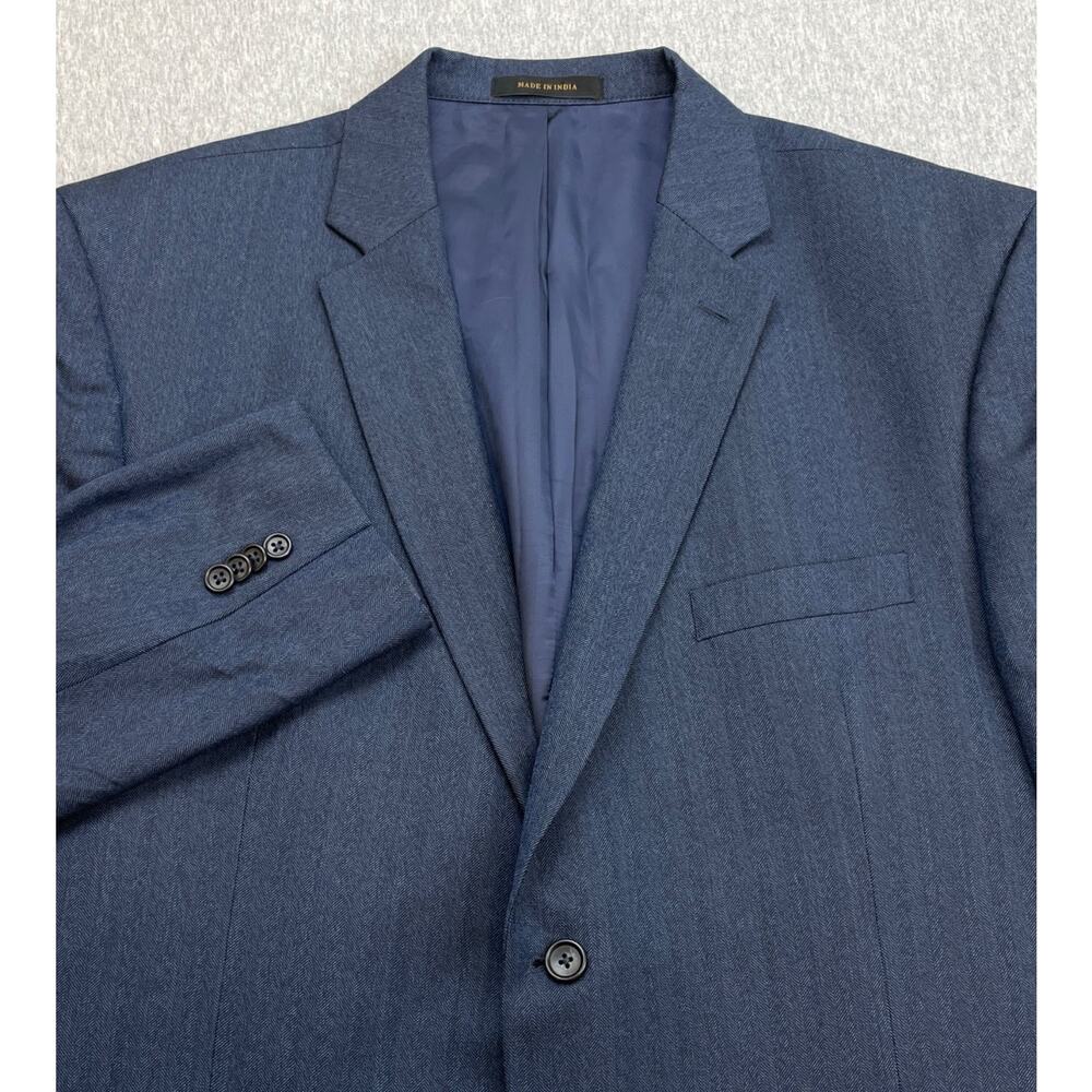 Jos A‎ Bank Blazer Mens 48R Herringbone Wool Silk Blend 2-Button Single Breast